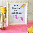 Unicorn Party with Free Printables