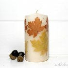 Easy Fall Leaf Candle DIY
