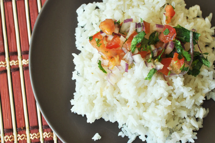 Cilantro Rice {Ecuadorian Style}