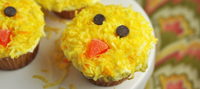 Easter Baby Chick Cupcakes