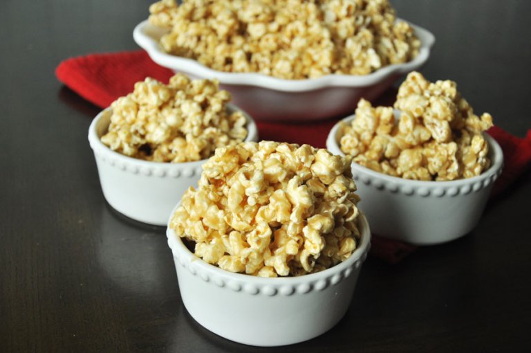 Soft Caramel Popcorn - See the Happy