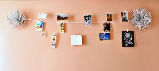 Photo Hanger made from a Thrift Store Find-DIY