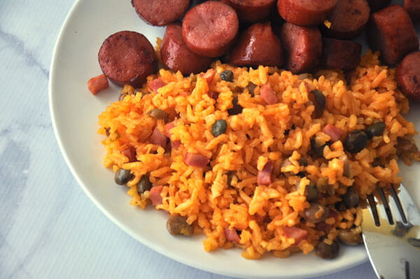 Puerto Rican Rice Pigeon Peas With Ham See The Happy
