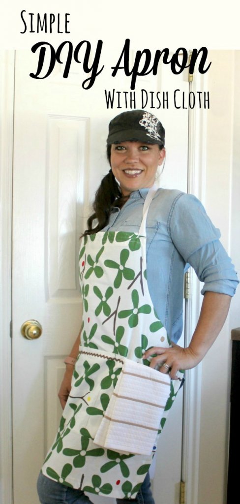 A simple Apron to make for any work to be done/ Simple DIY Apron With Dishclothe/ seethehappy.com