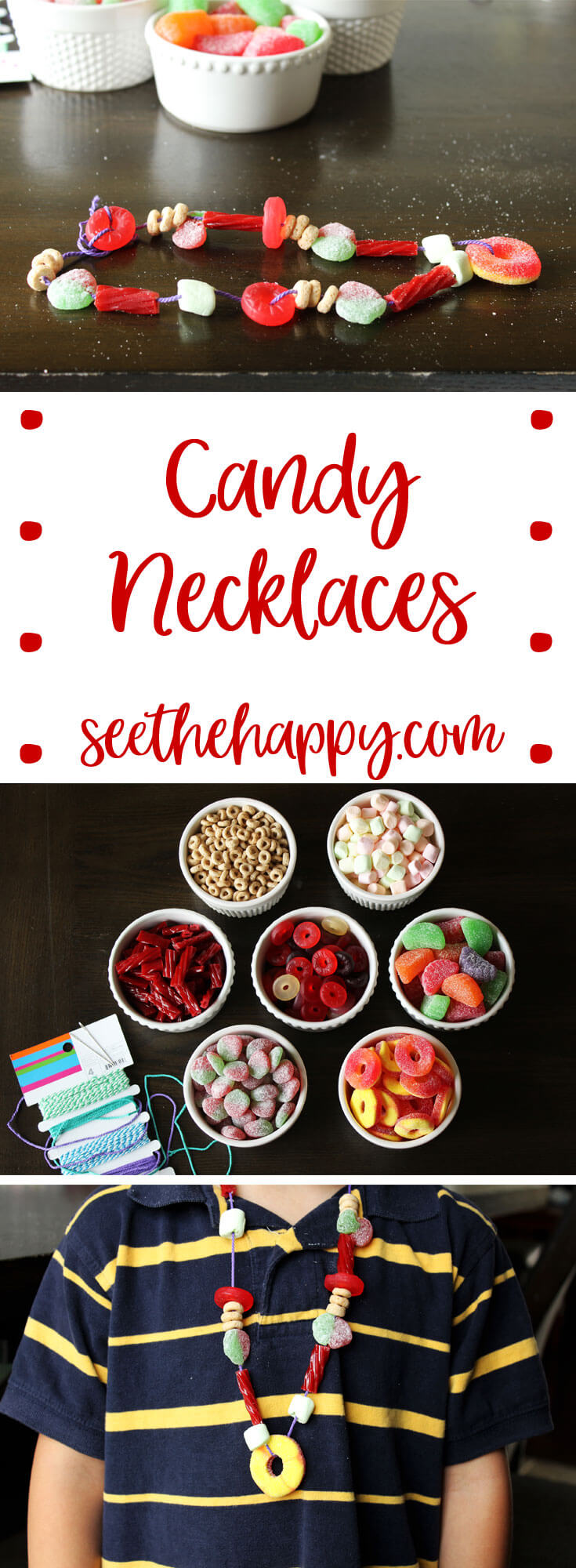 Make your own candy hot sale necklace