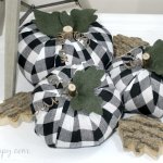 Buffalo Check Pumpkins-A Thrift Store Makeover